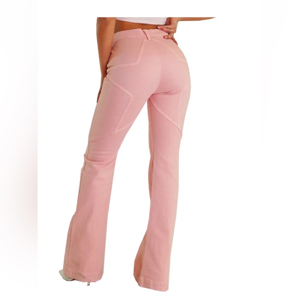 REVICE Pink Sunset Star Venus Flare Jeans Denim Women's High Waisted 31